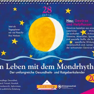 Mein Leben mit dem Mondrhythmus 2025 Wandkalender